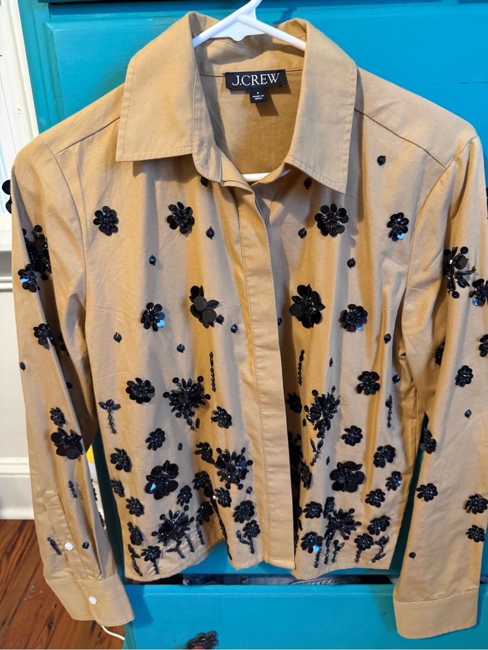 J. Crew Tan Button-Down Shirt